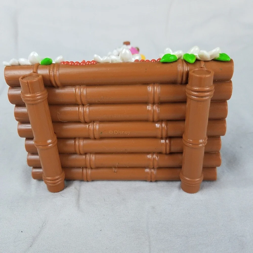 Disney Moana‎ Toy Raft Accessory Brown Excellent Bamboo Floral Hammock Boat Toy